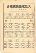 昭和13年4月1日現在大阪市及近郊電話番号簿 0002ページのサムネイル